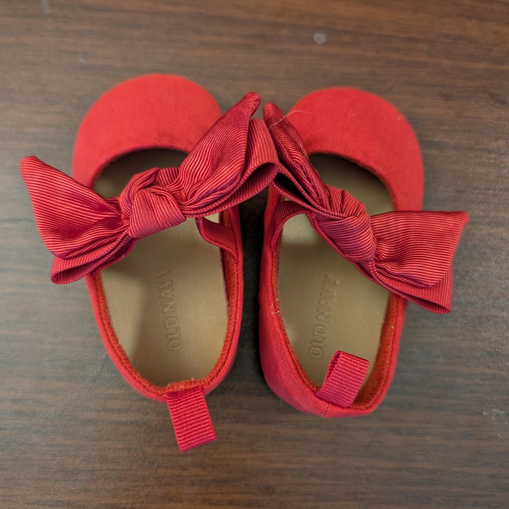Old Navy Red Kids Shoes with Bow